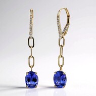 Orecchini in oro con Tanzanite AAA (CIRARI)