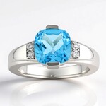 Anello in argento con Topazio Marambaia (Pallanova)