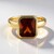Anello in oro con Granato Essonite