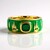 Anillo en plata con Ágata verde
