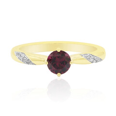 9K Rhodolite Gold Ring