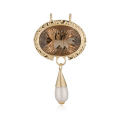 Ciondolo in argento con Quarzo Fumè