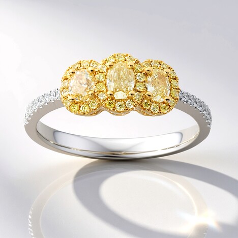 Anello in oro con Diamante Giallo SI2 (CIRARI)