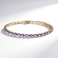 Brazalete en oro con Tanzanita AAA (CIRARI)