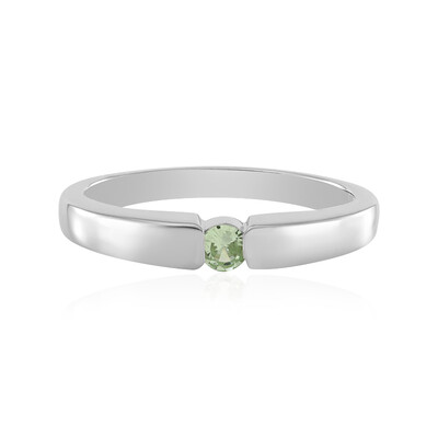 Anello in argento con Tsavorite della Tanzania