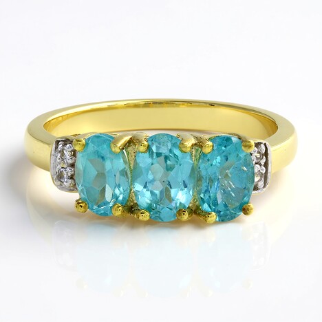 Anello in argento con Apatite Blu