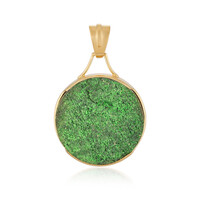 Ciondolo in argento con Uvarovite (Bali Barong)