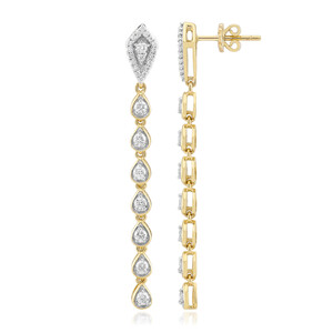 9K SI1 (G) Diamond Gold Earrings (Annette)