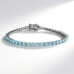 Bracelet en argent et Zircon de Ratanakiri