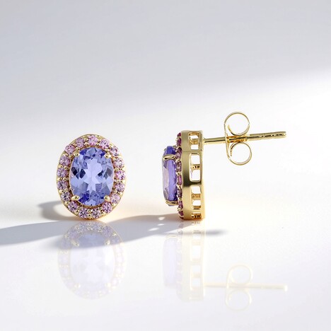 Orecchini in oro con Tanzanite