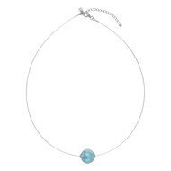 Larimar-Silberhalskette