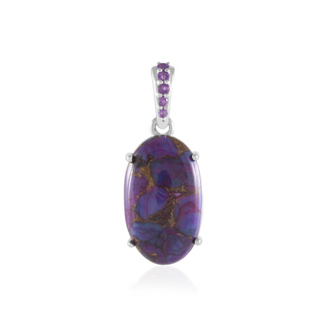 Zilveren hanger met een Purper kleurige mojave koper-turkoois (Faszination Türkis)
