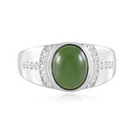 Zilveren ring met een Canadese jade