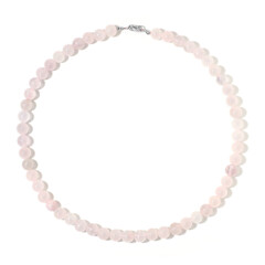 Collar en plata con Cuarzo rosa