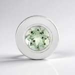 Ciondolo in argento con Ametista Verde (MONOSONO COLLECTION)