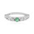 Anello in argento con Smeraldo Colombiano