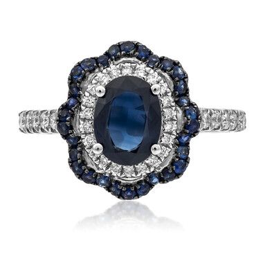 Ceylon-Saphir-Goldring (CIRARI)