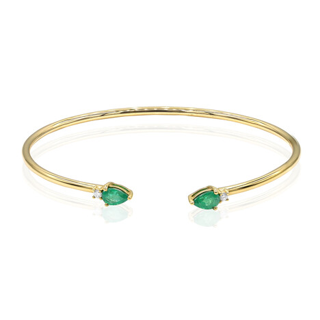 Gouden armband met AAA Zambia smaragden (CIRARI)