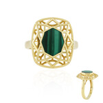Anello in argento con Malachite (Ornaments by de Melo)