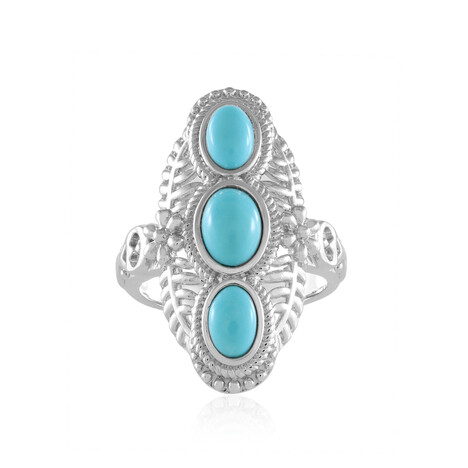 Zilveren ring met een Sleeping Beauty Turkoois (Faszination Türkis)