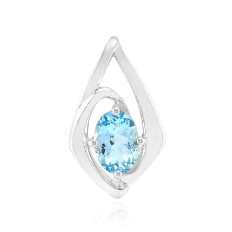 Ciondolo in argento con Acquamarina del Mozambico (Pallanova)