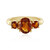 Anello in argento con Citrino Brandy