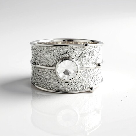 Bague en argent et Zircon