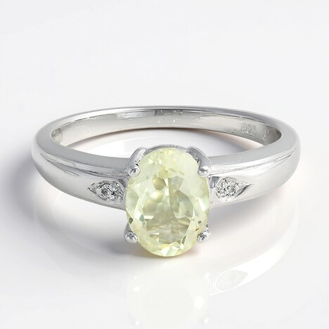 Bague en argent et Orthose