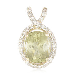 Gouden hanger met een koper toermalijn