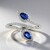 Anello in argento con Cianite del Nepal