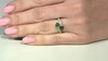 Bague en argent et Diopside de Russie