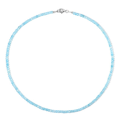 Collana in argento con Topazio Blu Cielo