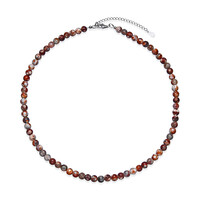 Collana in argento con Agata rossa Gu Jiao