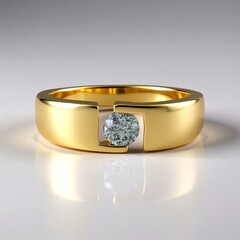 Anello in argento con Diamante Blu I2