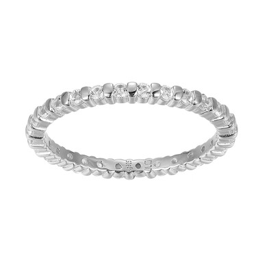Anello in argento con Topazio Bianco