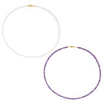 Collana in argento con Ametista Zambiana