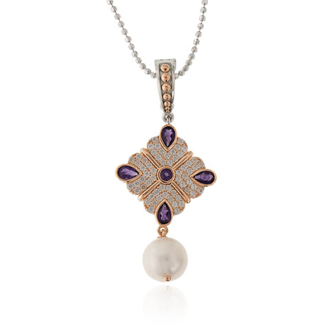 Collier en argent et Perle de culture d'eau douce (Dallas Prince Designs)