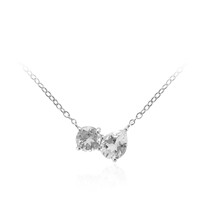 Collana in argento con Topazio Bianco
