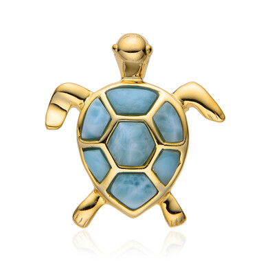 Larimar-Silberanhänger