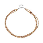 Collar en plata con Zircón champán