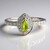 Anello in argento con Peridoto Manchuria