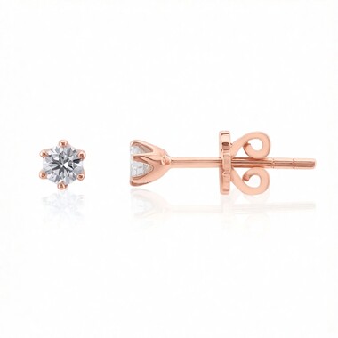 Orecchini in oro con Diamante IF (D) (Annette)