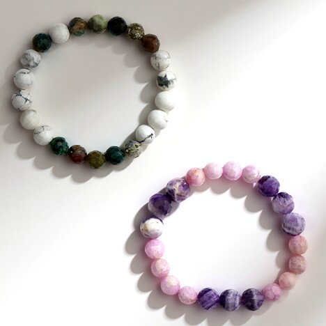 Bracciale con Ametista Chevron