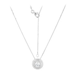Collar en plata con Topacio blanco (Adela Silber)