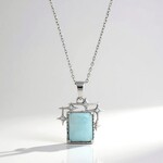 Collana in argento con Larimar