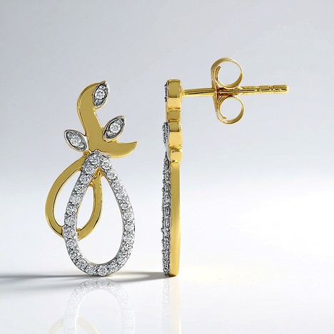 Orecchini in oro con Diamante Flawless (F) (LUCENT DIAMONDS)