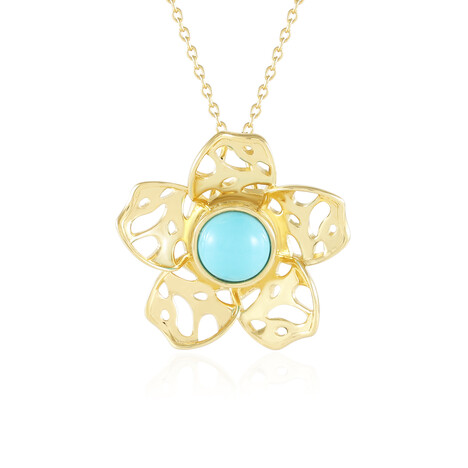 Sleeping Beauty-Türkis-Silberhalskette (Ornaments by de Melo)