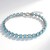 Bracciale in argento con Quarzo blu pastello