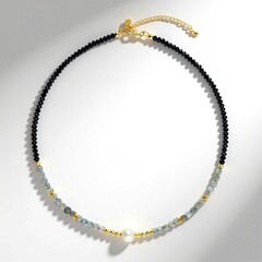Collana in argento con Perla d'Acqua Dolce Bianca