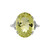 Lemon Quartz Silver Ring
